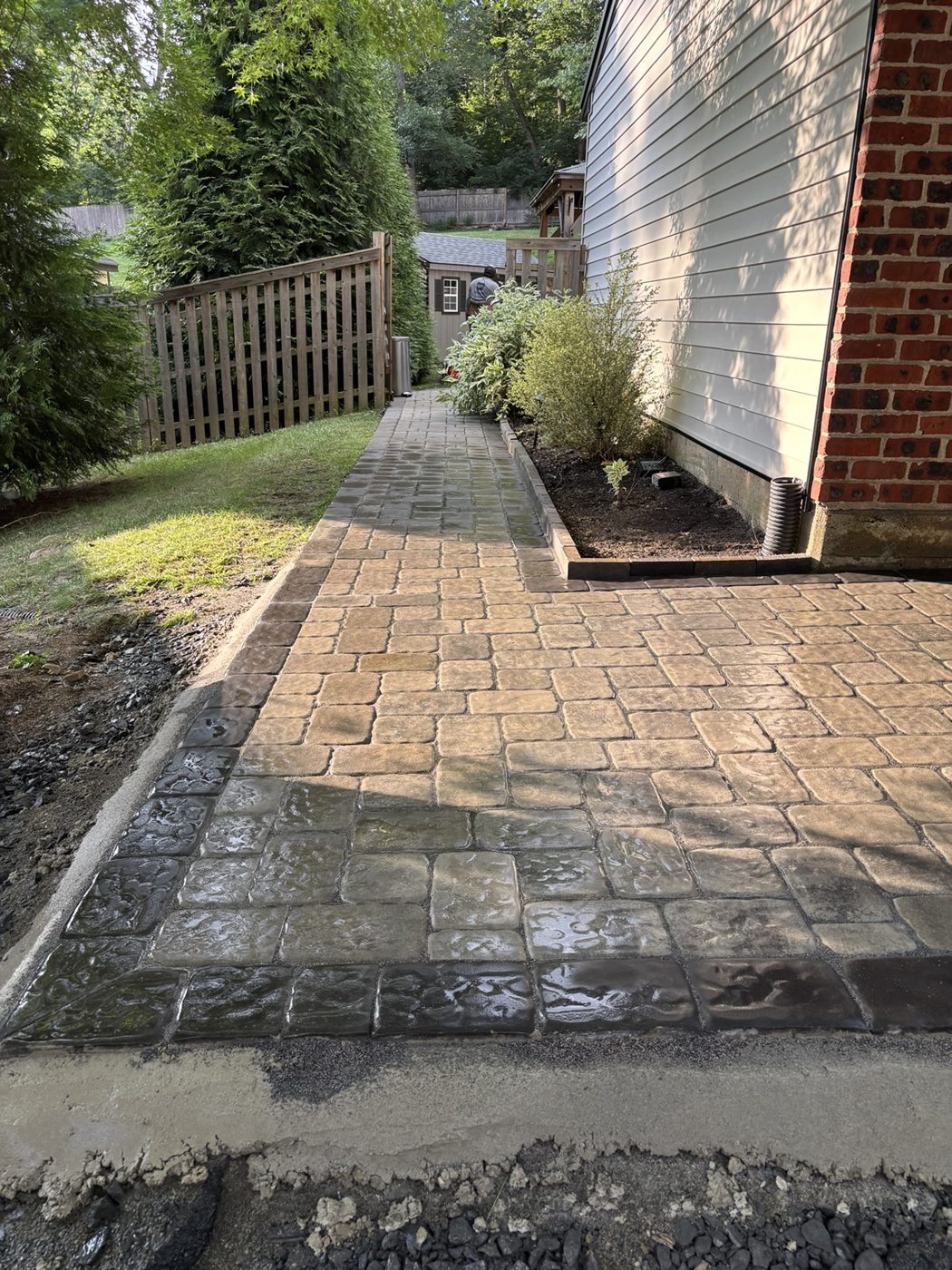 Custom Paver Walkway — Villanova, PA project photo 4